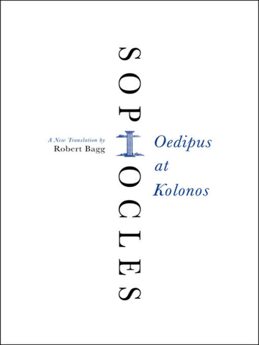 Title details for Oedipus at Kolonos by Sophocles - Available